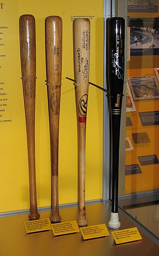 <span class="mw-page-title-main">Baseball bat</span> Club used for baseball, or softball