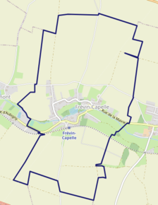 Poziția localității Frévin-Capelle