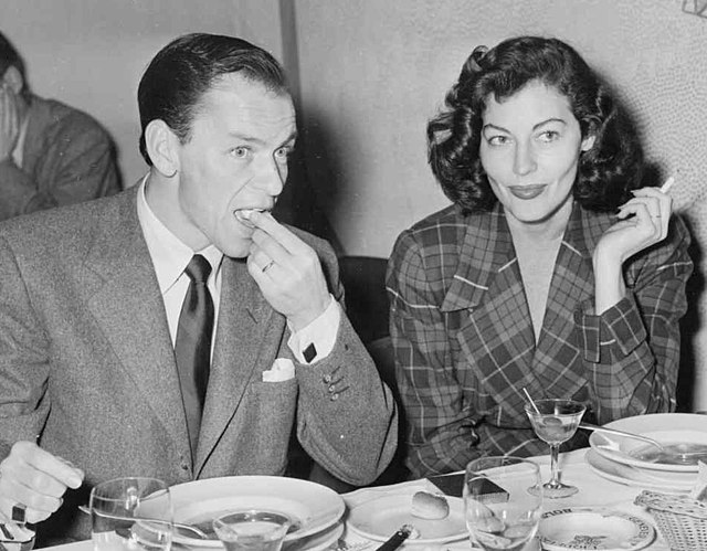 Third husband Frank Sinatra and Gardner in 1951