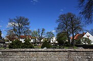 Der Friedhof in Eichenzell mit den acht als Naturdenkmal geschützten Bäumen