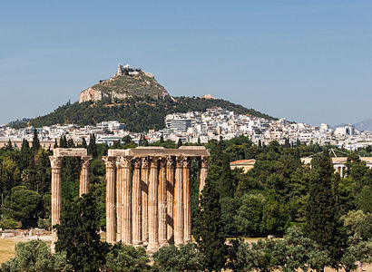 Temple of Zeus, Licabettus hill, Athens, Greece