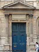 Puerta de entrada del Liceo, desde la rue du Havre (distrito IX).