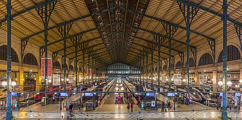 Inside Gare du Nord, Paris