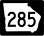 State Route 285 marker