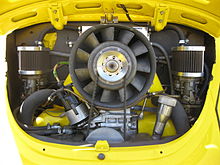 Detailblick auf den umgebauten Motor