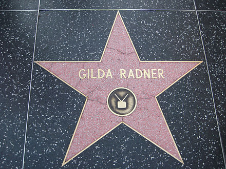 Radner's star on the Hollywood Walk of Fame
