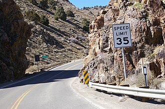 SR 342 inside Gold Canyon between Silver City and Gold Hill Gold Canyon.jpg