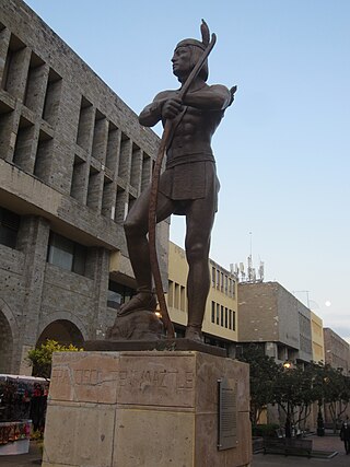 <span class="mw-page-title-main">Statue of Francisco Tenamaztle</span> Statue in Guadalajara, Jalisco, Mexico