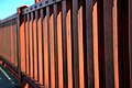 English: Eastern guard rail of the Golden Gate Bridge, in San Francisco, California.