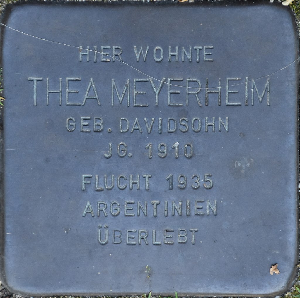 Hagenow Stolperstein Parkstraße 33 Meyerheim, Thea