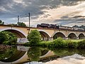 * Nomination Steam train on the railway bridge over the Main River in Hallstadt near Bamberg --Ermell 07:27, 21 December 2019 (UTC) * Promotion  Support Good quality. --Ercé 07:30, 21 December 2019 (UTC)