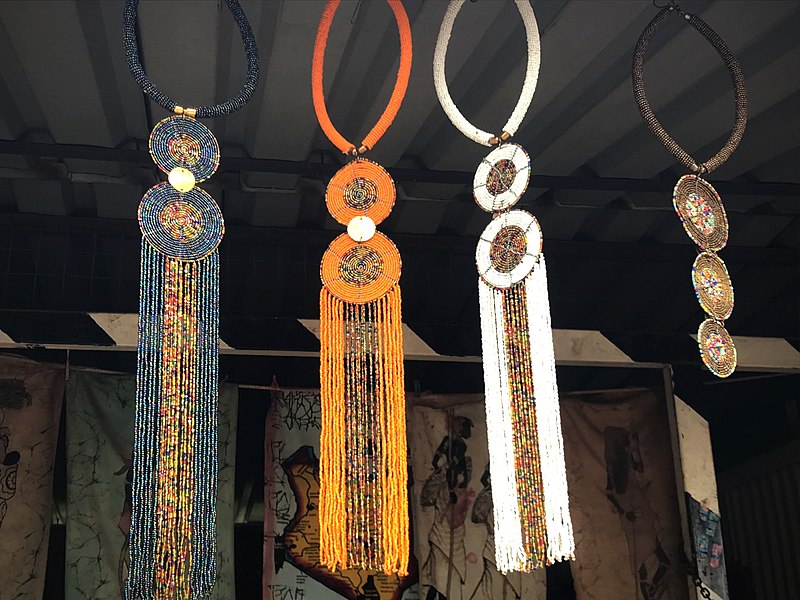 File:Handmade beaded necklace.jpg