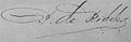 Handtekening Pieter de Ridder (1835-1890)