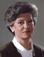 Portrait of the prime minister, Hanna Suchocka.