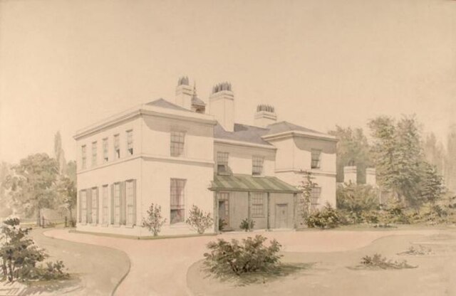 An 1835 painting of Heathfield Hall, by Allen Edward Everitt