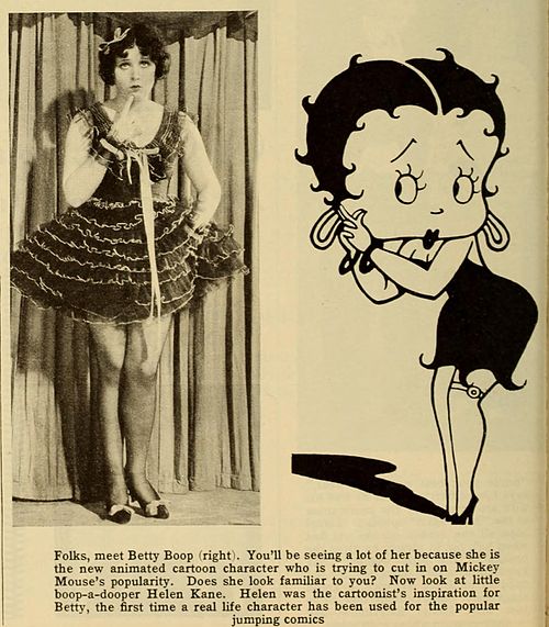 Helen Kane and Betty Boop - Photoplay, April 1932