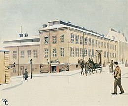 Södra stadshuset vid Ryssgården, Södermalm (1888).