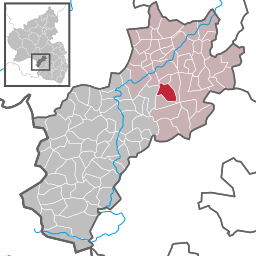 Läget för Hinzweiler i Landkreis Kusel