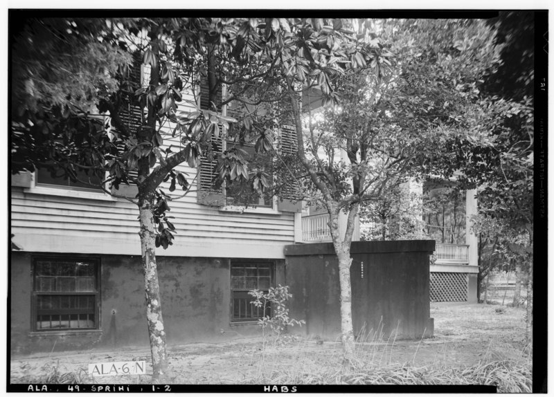 File:Historic American Buildings Survey E. W. Russell, Photographer, July 20, 1935 NORTH SIDE OF HOUSE - Eslava House, 152 Tuthill Lane, Spring Hill, Mobile County, AL HABS ALA,49-SPRIHI,1-2.tif