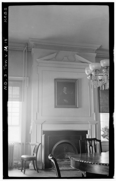 File:Historic American Buildings Survey Frederick D. Nichols, Photographer May 1937 CHIMNEY PIECE, NORTHEAST ROOM (DINING ROOM) - Hampton, Mansion, 535 Hampton Lane, Towson, Baltimore HABS MD,3-TOW.V,1A-18.tif