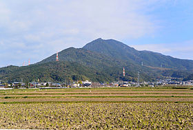 Vista del monte Hōman da sud.