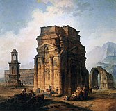 he Arc de Triomphe and the Theatre of Orange, (1787)