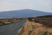 At an elevation of 757 metres (2,484 ft), Kippure is the highest point in the county IMG Kippure0232w.jpg