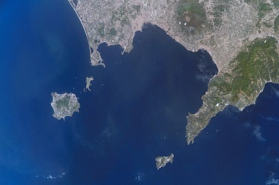 View of Penisola sorrentina from ISS.