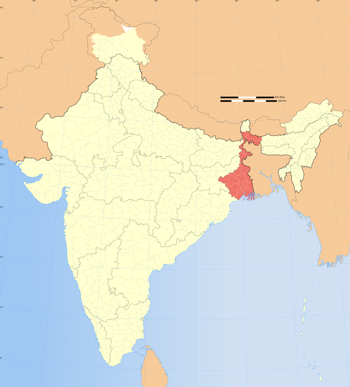 Bihar West Bengal Border Map Geography Of West Bengal - Wikipedia