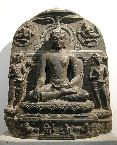 Buddha and Bodhisattvas, 11th century, Pala Empire