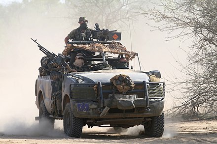 Irish Army Ranger Wing operators during patrol in Chad, 2008
