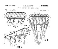 Illustrations from Jalbert's 1966 patent, showing the keels and the airfoil shape. Jalbert2 01.jpg