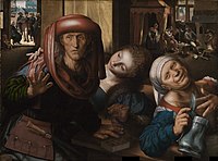 Jan Sanders van Hemessen, Prizor v bordelu, circa 1545-1550