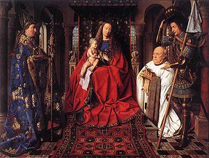 Jan van Eyck The Madonna with Canon van der Paele.jpg