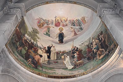 Joseph Aubert, Notre-Dame-des-Champs. 1889-1891. Huile sur toile marouflee. Paris, Eglise Notre-Dame-des-Champs, l'abside. Photo, Jamie Mulherron.jpg