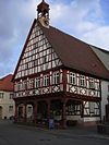 The town hall in stone