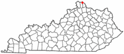 Location of Southgate, Kentucky