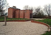 Museum building at the memorial site of Husum-Schwesing concentration camp