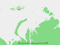 Остров Галля на карте Земли Франца-Иосифа