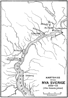 Fort Nassau (South River) Dutch trading post and fortification beside the "South River" in todays New Jersey