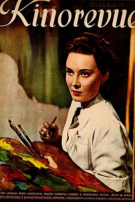 L. Baarova en couverture de Kinorevue, 1940