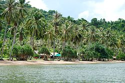 Una spiaggia a Koh Tonsay