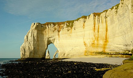 The white cliffs of the Alabaster Coast in Étretat