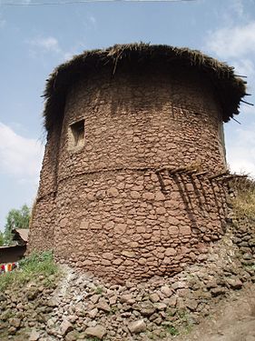 Maison ancienne (tukul) de Lalibela.