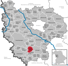 Kaart van Langfurth