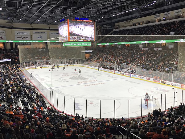 Lehigh Valley Phantoms play the Hartford Wolf Pack at PPL Center in Allentown, December 14, 2019