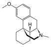 Chemische Struktur von Levomethorphan.