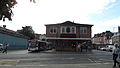 Lewes bus station, Lewes, East Sussex in September 2013, seen from Eastgate Street.