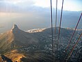 Lion's Head as seen from Table Mountain cable car.