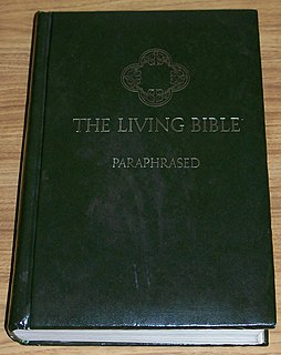 <span class="mw-page-title-main">The Living Bible</span> English biblical paraphrase (1971)